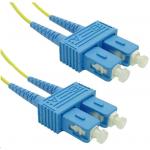 Dynamix FSM-SCSC-1 OS1 SC to SC Fibre Lead - 1m - Yellow 9 Micron - Duplex - Singlemode - G657A1 Bend Insensitive - LSZH Jacket