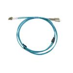 Dynamix FLA-LCLCOM3-50 OM3 LC to LC Armoured Fibre Lead - 50m - Aqua Duplex - Multimode - 3.3mm - LZSH Jacket