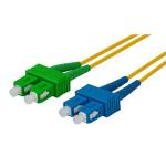 Dynamix FSM-SCASC-2 2M SCAPC/SC SIngle mode G657A1 Duplex Fibre Lead LSZH Yellow Jacket