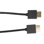 Dynamix C-HDMI2BLK-3 Nano High Speed HDMI Cable - with Ethernet - 3m - Black Designed for UHD Display up to 4K2K 60Hz - Slimline Robust - Supports CEC 2.0 / 3D / ARC - Up to 32 Audio Channels