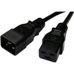 Dynamix C-IEC16A-2 16A IEC C20 to C19 Power Extension Cord - 2m - Black 1.5mm2