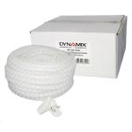 Dynamix EW-1520W Easy Wrap Cable Management - 20m x 15mm - White Bulk Packed - Includes Tool