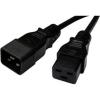 Dynamix C-IEC16A-0 16A IEC C20 to C19 Power Extension Cord - 50cm - Black 1.5mm2 Dynamix C-IEC16A-0 16A IEC C20 to C19 Power Extension Cord - 50cm - Black 1.5mm2