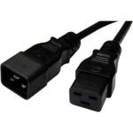 Dynamix C-IEC16A-0 16A IEC C20 to C19 Power Extension Cord - 50cm - Black 1.5mm2