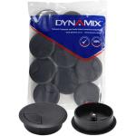Dynamix CG60BK-10 Round Desk Grommet - 60mm - Black - (10 Pack) Easily & Neatly Store Power / Communication / Audio / Video / Computer / Data Cables - Perfect for Desks & Workstations