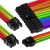 GGPC Gaming PC Braided Extension Cable Kit, (Rainbow, 40cm) Includes 1 x 20+4 Pin, 2 x 6+2 Pin, 1 x 4+4 Pin Cables GGPC Gaming PC Braided Extension Cable Kit, (Rainbow, 40cm) Includes 1 x 20+4 Pin, 2 x 6+2 Pin, 1 x 4+4 Pin Cables