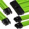 GGPC Gaming PC Updated Version Braided Cable Kit Pack, (Green, 40cm), Set of 5 Cables. Includes 1 x 20+4 Pin, 2 x 6+2 Pin, 2 x 4+4 Pin Extension Cables GGPC Gaming PC Updated Version Braided Cable Kit Pack, (Green, 40cm), Set of 5 Cables. Includes 1 x 20+4 Pin, 2 x 6+2 Pin, 2 x 4+4 Pin Extension Cables