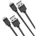 Laser CB-MFIA2BB2-L  2m MFi Lightning to USB-A Cable 2 Pack Black/Black