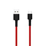 Xiaomi Mi USB-C to USB-A High Quality Braided Cable, Red, 1M, Durable, Support Samsung Fast Charging