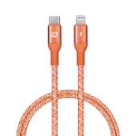 Momax Elite-link 1.2m USB-C to Lightning Cable - Coral Red, Apple MFi & USB-IF Certified, Tough and Enduring, Up to 2.5 Times Charging Faster on iPhone 14/13/12/11/SE (2020)/XS/8 Series With The Use Of 20W PD Power Adapter