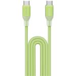 Momax 1-Link Flow 60W 1.2M USB-C To USB-C PD Fast Charging Cable Green Support Apple iPhone, iPad Pro. iPad Air, Samsung, Oppo, Oneplus, Nothing phone Fast Charging, Translucent design, built with high quality TPE & Silicon