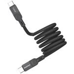 Momax Mag Link 100W USB-C Cable - 1m - Black PD Fast Charging - Magnetic - Durable Triple Braided Nylon - Supports iPhone / Samsung / Google / Oppo / Oneplus