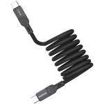 Momax Mag Link 100W USB-C Cable - 2m - Black PD Fast Charging - Magnetic - Durable Triple Braided Nylon - Supports iPhone / Samsung / Google / Oppo / Oneplus