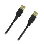 PUDNEY USB 2.0 - 480Mbps USB-A Cable - 2m - Black Data & Charge - PVC