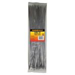 Powerforce POWCTSS5204-100 316 Stainless Steel Cable Tie - 520mm x 4.6mm - 100 Pack Indoor / Outdoor - UL E110642 - High Corrosion Resistance