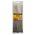 Powerforce POWCTSS3004-100 316 Stainless Steel Cable Tie - 300mm x 4.6mm - 100 Pack Indoor / Outdoor - UL E110642 - High Corrosion Resistance