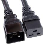 RackPower CM2CC040-21 16A - 10A C13 C20 to C13 Cable - 40cm - Black AU/NZ - 1.5mm2 - PVC