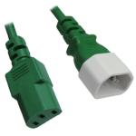RackPower CM0CC050GN 10A C14 to C13 Cable - 50cm - Green 0.75mm2 - PVC