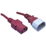 RackPower CM0CC150R 10A C14 to C13 Cable - 1.5m - Red 0.75mm2 - PVC