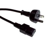 RackPower CM0NC100 10A 3-Pin to C13 Cable - 1m - Black 0.75mm2 - PVC