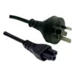 RackPower CM0NL300 10A 3-Pin to C5 Cable - 3m - Black Clover Socket - 0.75mm2 - PVC