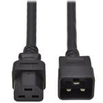 RackPower CM2CH200 16A C20 IEC moulded plug to 16A C21 155 degree high temperature socket on2m1.5mm2Black PVC lead