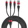 RockRose Hercules Movefree 5-in-1 Charging Cable - 1m USB / USB-C to Micro USB / USB-C / Lightning