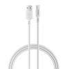 RockRose Asics AC USB-A to USB-C Cable - 1m - Light Grey TPE Connector - Braided Cord RockRose Asics AC USB-A to USB-C Cable - 1m - Light Grey TPE Connector - Braided Cord