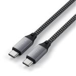 SATECHI USB-C Cable - 25cm - Space Grey Charge & Sync
