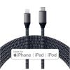 SATECHI USB-C to Lightning Cable - 1.8m - Space Grey Charge & Sync SATECHI USB-C to Lightning Cable - 1.8m - Space Grey Charge & Sync