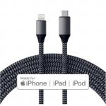 SATECHI USB-C to Lightning Cable - 1.8m - Space Grey Charge & Sync