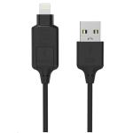 Scosche i3M USB-A to Lightning / Micro USB Cable - 90cm - Black Charge & Sync