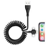 Sansai IPH-0906C 3-IN-1 Coiled Charging Cable - Coiled