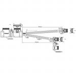 Supermicro Slimline x8 RE to 2x Slimline x4 Straight Cable - 92cm / 71cm FFC - 100 Ohm