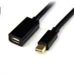 StarTech.com MDPEXT6 4K x 2K Mini DisplayPort Extension Cable - 2m (6ft) - Black 4K x 2K Video / Male to Female Extension Cord / mDP 1.2 Extender Cable / Works with Mini DP or Thunderbolt 2 Mac/PC - Male to Female