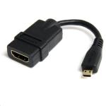 StarTech.com HDADFM5IN Micro HDMI to HDMI Adapter - 4K 30Hz Video - Durable High Speed Micro HDMI Type-D to HDMI 1.4 Converter/Cable Adapter Dongle - Ultra HD HDMI Monitors, TVs & Displays - M/F
