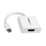 StarTech MDP2HDW Mini DisplayPort to HDMI Adapter - mDP to HDMI Video Converter - 1080p - Mini DP or Thunderbolt 1/2 Mac/PC to HDMI Monitor/Display/TV - Passive mDP 1.2 to HDMI Dongle - White