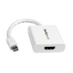 StarTech.com MDP2HDW Mini DisplayPort to HDMI Adapter - mDP to HDMI Video Converter - 1080p - Mini DP or Thunderbolt 1/2 Mac/PC to HDMI Monitor/Display/TV - Passive mDP 1.2 to HDMI Dongle - White