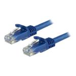 StarTech.com 650MHz - 100W PoE++ Cat6 Ethernet Cable - 15m - Blue Gigabit Ethernet Wire - RJ45 - UTP - Network-Patch Cord - Snagless - Strain Relief - Fluke Tested - UL-TIA Certified