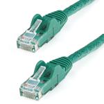 StarTech.com N6PATC15MGN Cat6 - 10GbE - 100W PoE Ethernet Cable - 15m - Green Gigabit Ethernet Wire / 650MHz 100W PoE RJ45 UTP Network / Patch Cord Snagless with Strain Relief Fluke Tested / Wiring is UL Certified / TIA - Male to Male