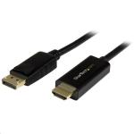 StarTech.com DP2HDMM5MB 4K 30Hz DisplayPort to HDMI Cable - 5m (16ft) - Black DP 1.2 to HDMI - Passive - Latching DP Connector - Monitor Cable Converter