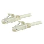 StarTech.com N6PATC10MWH Cat6 - 10GbE - 100W PoE++ Ethernet Cable - 10m - White Gigabit Ethernet Wire / 650MHz 100W PoE++ RJ45 UTP Category 6 Network / Patch Cord Snagless with Strain Relief Fluke Tested UL / TIA Certified - Male to Male
