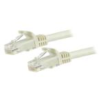 StarTech.com N6PATC7MWH Cat6 - 10GbE - 100W PoE++ Ethernet Cable - 7m - White Gigabit Ethernet Wire / 650MHz 100W PoE++ RJ45 UTP Category 6 Network / Patch Cord Snagless with Strain Relief Fluke Tested UL / TIA Certified - Male to Male