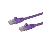 StarTech.com N6PATC1MPL Cat6 - 10GbE - 100W PoE++ Ethernet Cable - 1m - Purple Gigabit Ethernet Wire / 650MHz 100W PoE++ RJ45 UTP Category 6 Network / Patch Cord Snagless with Strain Relief Fluke Tested UL / TIA Certified - Male to Male
