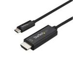 StarTech.com CDP2HD1MBNL 4K 60Hz - HBR2 USB-C to HDMI Cable - 1m (3ft) - Black HDMI 2.0 - DP 1.2 Alt Mode - Thunderbolt 3 Compatible - Laptop to HDMI Monitor / Display