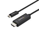StarTech.com CDP2HD3MBNL 4K 60Hz - HBR2 USB-C to HDMI Cable - 3m (10ft) - Black HDMI 2.0 - DP 1.2 Alt Mode - Thunderbolt 3 Compatible - Laptop to HDMI Monitor / Display