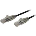StarTech.com N6PAT200CMBKS Cat6 - Slim Patch Cord - 2m - Black Slim CAT6 Patch Cord - Male to Male