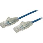 StarTech.com N6PAT50CMBLS Cat6 - Slim Patch Cord - 50cm - Blue Slim CAT6 Patch Cord - Male to Male