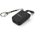 StarTech.com CDP2HDFC Portable USB C to HDMI Adapter - Quick-Connect Keychain - 4K 30Hz USB Type C Video Converter Easily Connect Your USB-C Device toa Monitor or Display While On-the-Go
