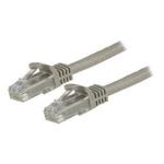 StarTech.com N6PATC750CMGR Cat6 - 10GbE - 100W PoE Ethernet Cable - 7.5m - Gray Gigabit Ethernet Wire / 650MHz 100W PoE RJ45 UTP Network / Patch Cord Snagless with Strain Relief Fluke Tested / Wiring is UL Certified / TIA - Male to Male